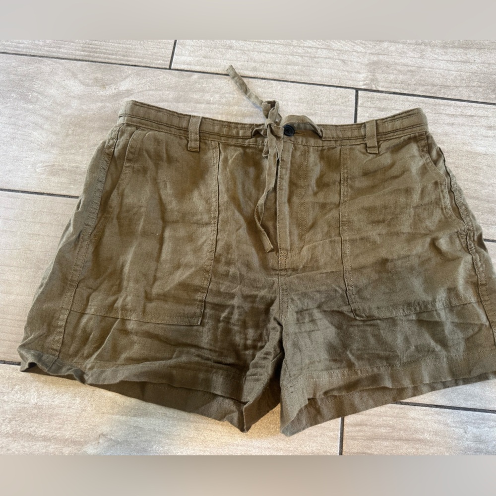Madewell Linen Drawstring Shorts 100% Linen Size M